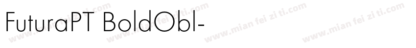 FuturaPT BoldObl字体转换
